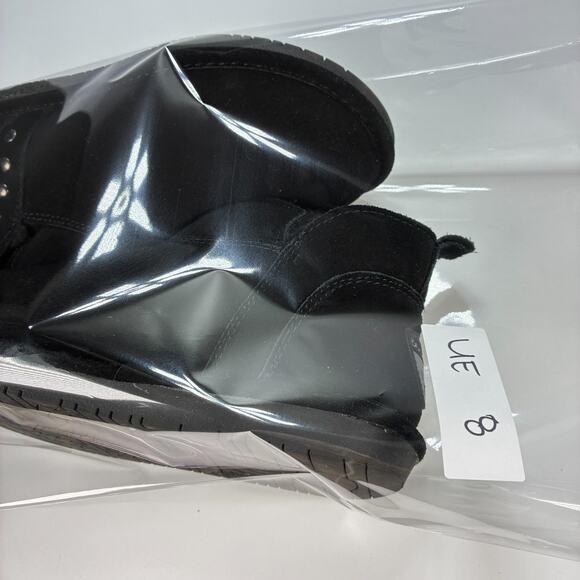 Bearpaw Annabelle Black Suede Metallic Studs Pull On Winter Boots Women's Size 7 - Picture 10 of 10